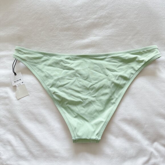 Shade & Shore NWT Sage green lowest coverage extra cheeky bikini bottoms… - Picture 2 of 11